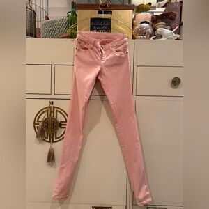 Alice + Olivia Light Pink Skinny Jeans